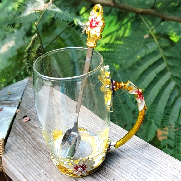 NEW IN BOX  ARC OF FRANCE  Water Cup Drink Mug with Handle Design Tea Coffee Cup - Picture 3 of 16